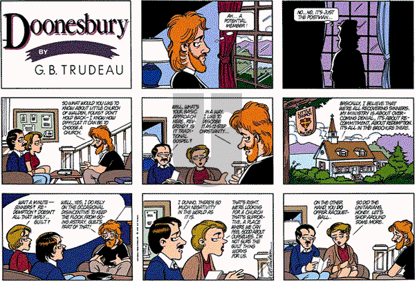 Doonesbury on Sunday April 23, 1995 Comic Strip