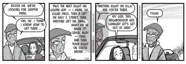 The Boondocks on Tuesday November 2, 1999 Comic Strip