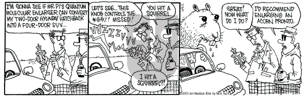 Monty on Monday November 3, 2003 Comic Strip