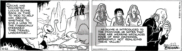 Alley Oop on Monday October 22, 2001 Comic Strip