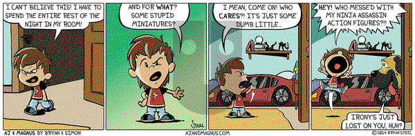 AJ and Magnus - Saturday August 9, 2014 Comic Strip