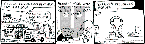 Lola on Saturday November 24, 2001 Comic Strip