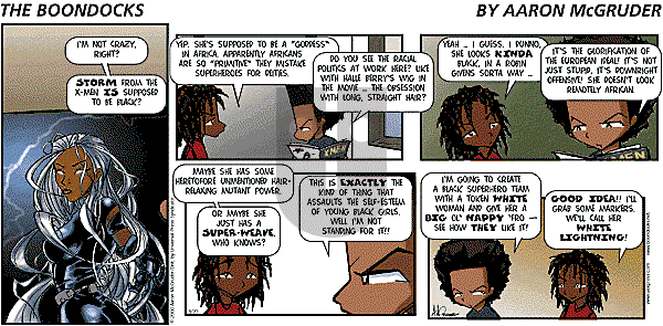 The Boondocks - Sunday August 20, 2000 Comic Strip