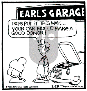 Ziggy on Thursday February 28, 1985 Comic Strip