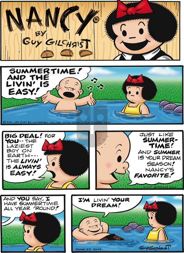 Nancy on Sunday June 22, 2014 Comic Strip