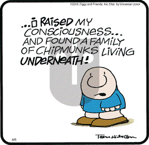 Ziggy on Wednesday April 6, 2016 Comic Strip