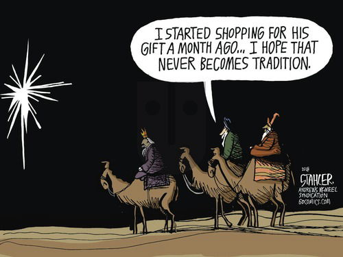 Jeff Stahler on Sunday December 23, 2018 Comic Strip