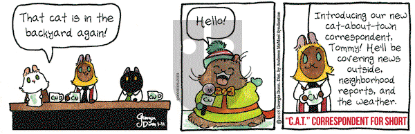 Breaking Cat News on Thursday January 11, 2018 Comic Strip