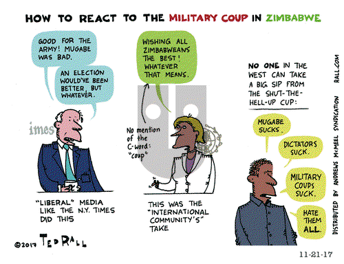 Ted Rall on Tuesday November 21, 2017 Comic Strip