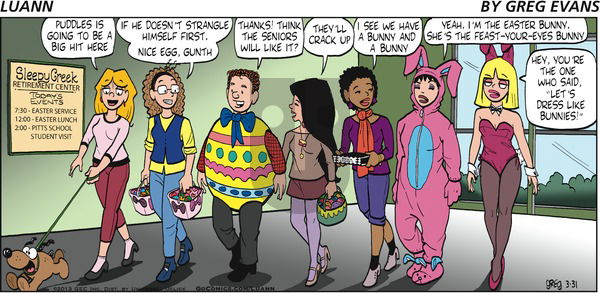 Luann on Sunday March 31, 2013 Comic Strip