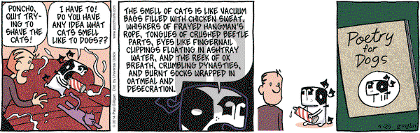 Pooch Cafe on Friday April 25, 2014 Comic Strip