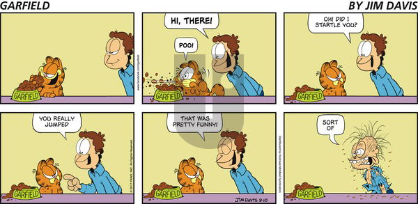 Garfield on Sunday September 10, 2017 Comic Strip