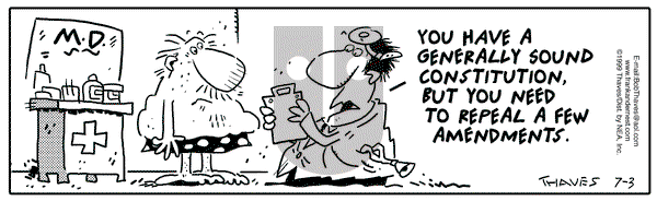Frank and Ernest on Saturday July 3, 1999 Comic Strip