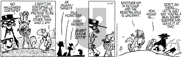 Over the Hedge on Saturday October 29, 2005 Comic Strip