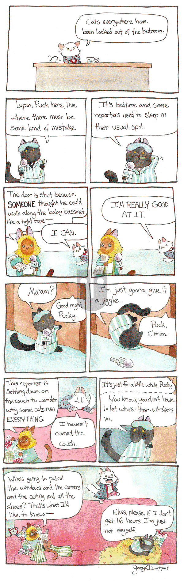 Breaking Cat News on Thursday November 19, 2015 Comic Strip