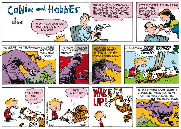 Calvin and Hobbes - Sunday October 12, 1986 Comic Strip