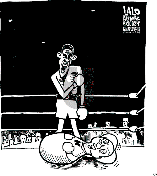 Lalo Alcaraz on Wednesday May 7, 2008 Comic Strip