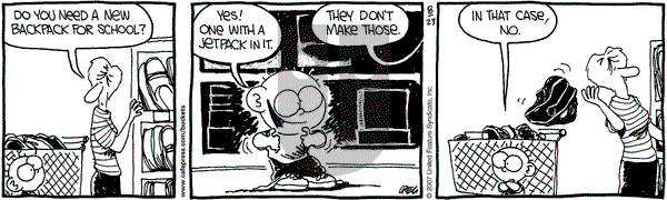 The Buckets on Thursday August 23, 2007 Comic Strip