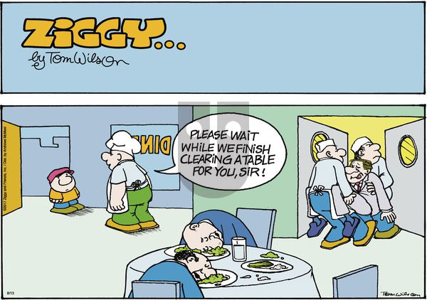 Ziggy on Sunday August 13, 2017 Comic Strip
