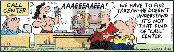 Frank and Ernest on Wednesday August 22, 2012 Comic Strip