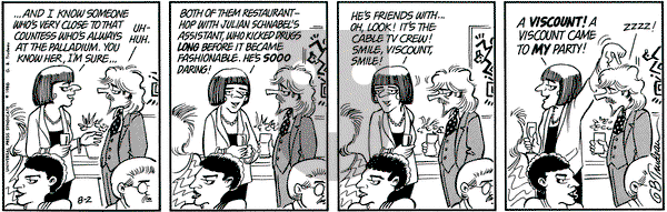 Doonesbury on Saturday August 2, 1986 Comic Strip