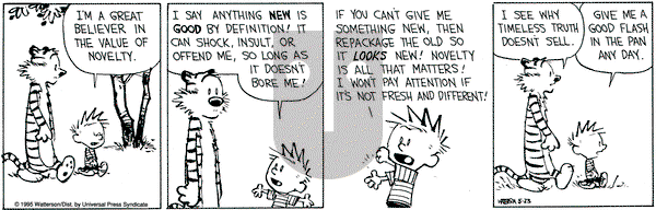 Calvin and Hobbes on Tuesday May 23, 1995 Comic Strip