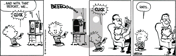 Calvin and Hobbes on Monday January 20, 1986 Comic Strip
