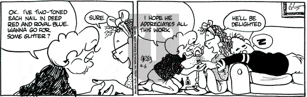 Luann on Tuesday April 6, 1993 Comic Strip