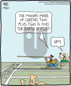 In the Bleachers on Monday October 30, 2017 Comic Strip