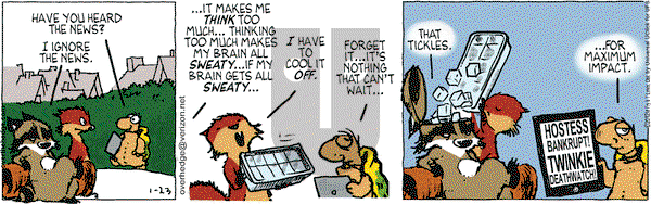 Over the Hedge on Monday January 23, 2012 Comic Strip