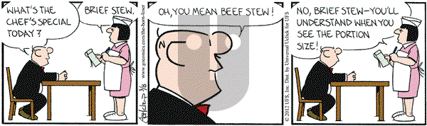 The Born Loser on Thursday March 8, 2012 Comic Strip