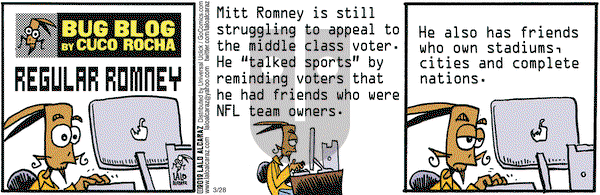 La Cucaracha on Wednesday March 28, 2012 Comic Strip