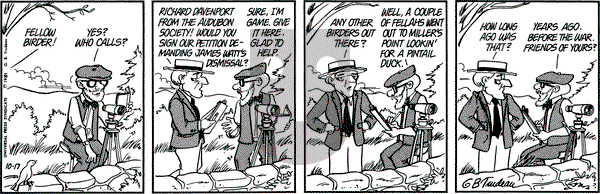 Doonesbury on Sunday September 16, 2001 Comic Strip