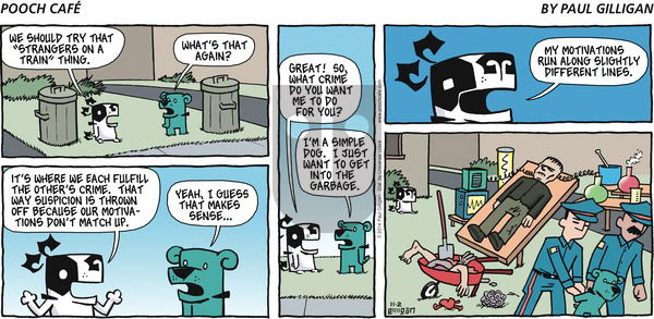 Pooch Cafe - Sunday November 2, 2014 Comic Strip