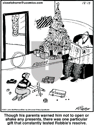 Close to Home - Thursday December 13, 2001 Comic Strip
