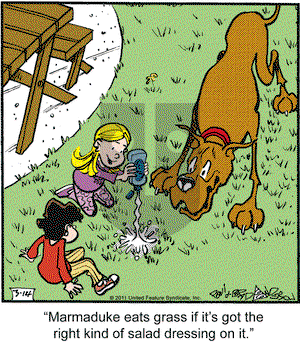 Marmaduke on Monday March 14, 2011 Comic Strip