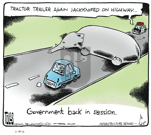 Tom Toles on Tuesday February 14, 2012 Comic Strip