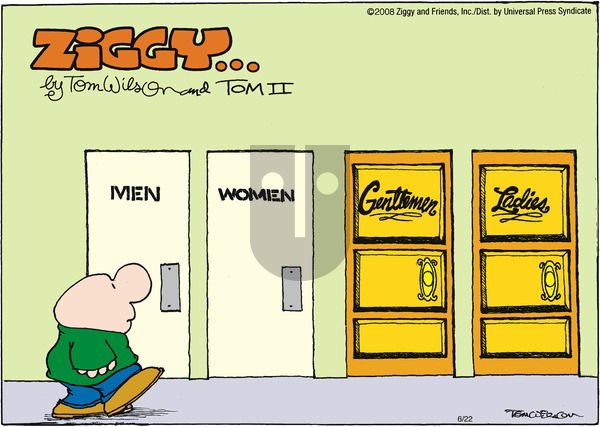 Ziggy on Friday July 11, 2008 Comic Strip