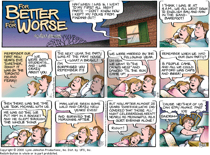 For Better or For Worse - Sunday December 31, 2000 Comic Strip