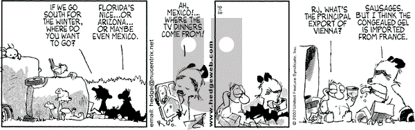 Over the Hedge on Thursday October 10, 2002 Comic Strip