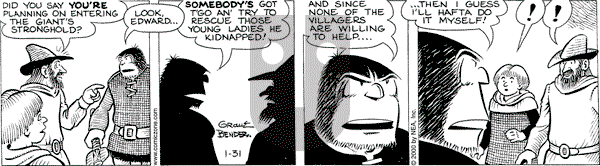 Alley Oop on Monday January 31, 2000 Comic Strip