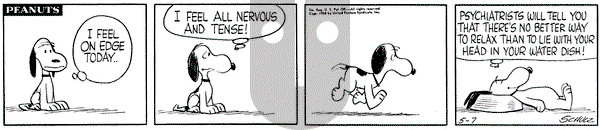 Peanuts on Wednesday May 7, 1958 Comic Strip