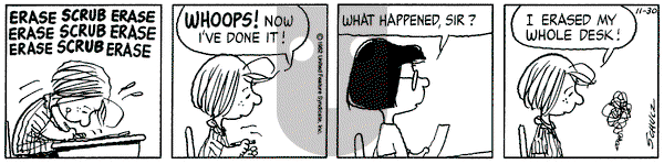 Peanuts on Tuesday November 30, 1982 Comic Strip