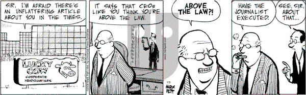 Lucky Cow on Monday February 4, 2008 Comic Strip