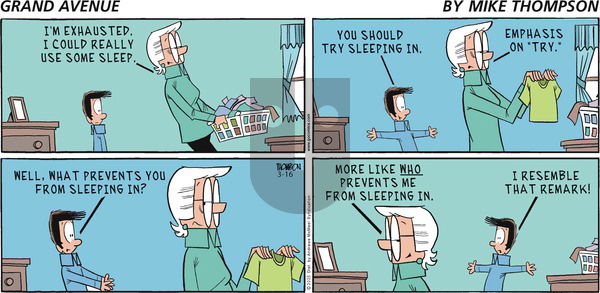 Grand Avenue on Sunday March 16, 2025 Comic Strip