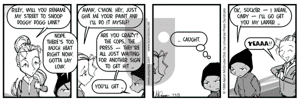 The Boondocks on Wednesday November 3, 1999 Comic Strip