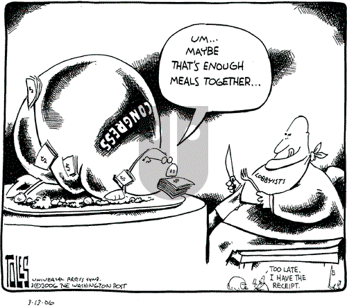 Tom Toles on Monday March 13, 2006 Comic Strip
