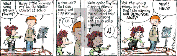 Cul de Sac on Friday December 11, 2015 Comic Strip