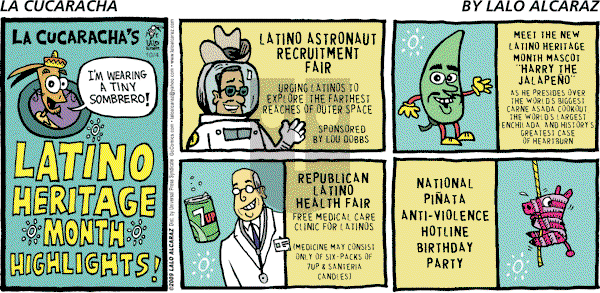 La Cucaracha on Sunday October 4, 2009 Comic Strip