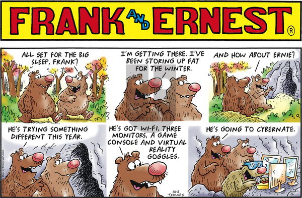 Frank and Ernest on Sunday October 2, 2016 Comic Strip